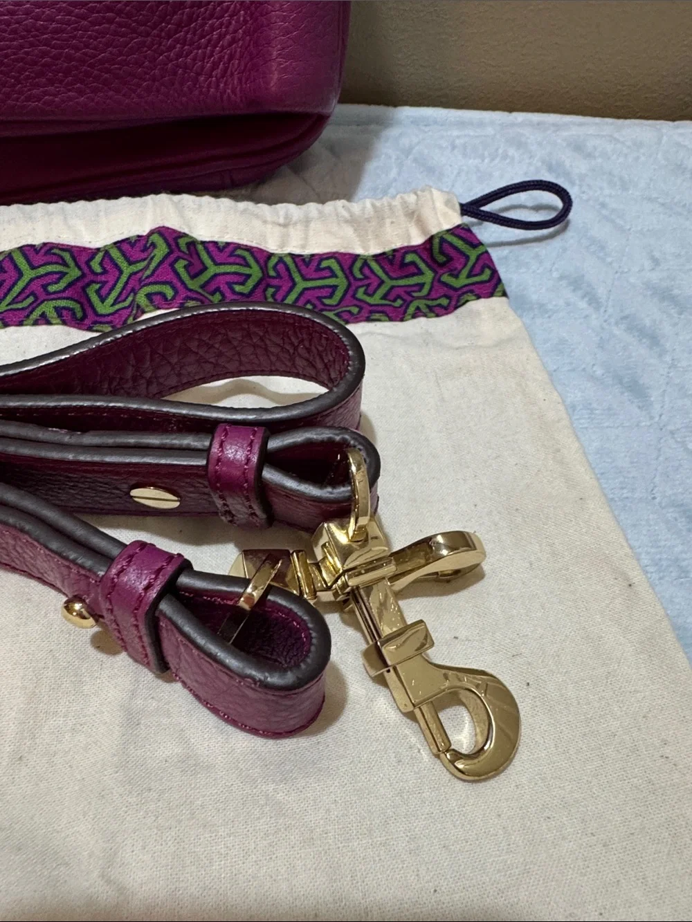 Tory Burch rich plum